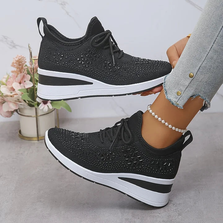 Giselle | Ortopediska sneakers med gnistrande strass