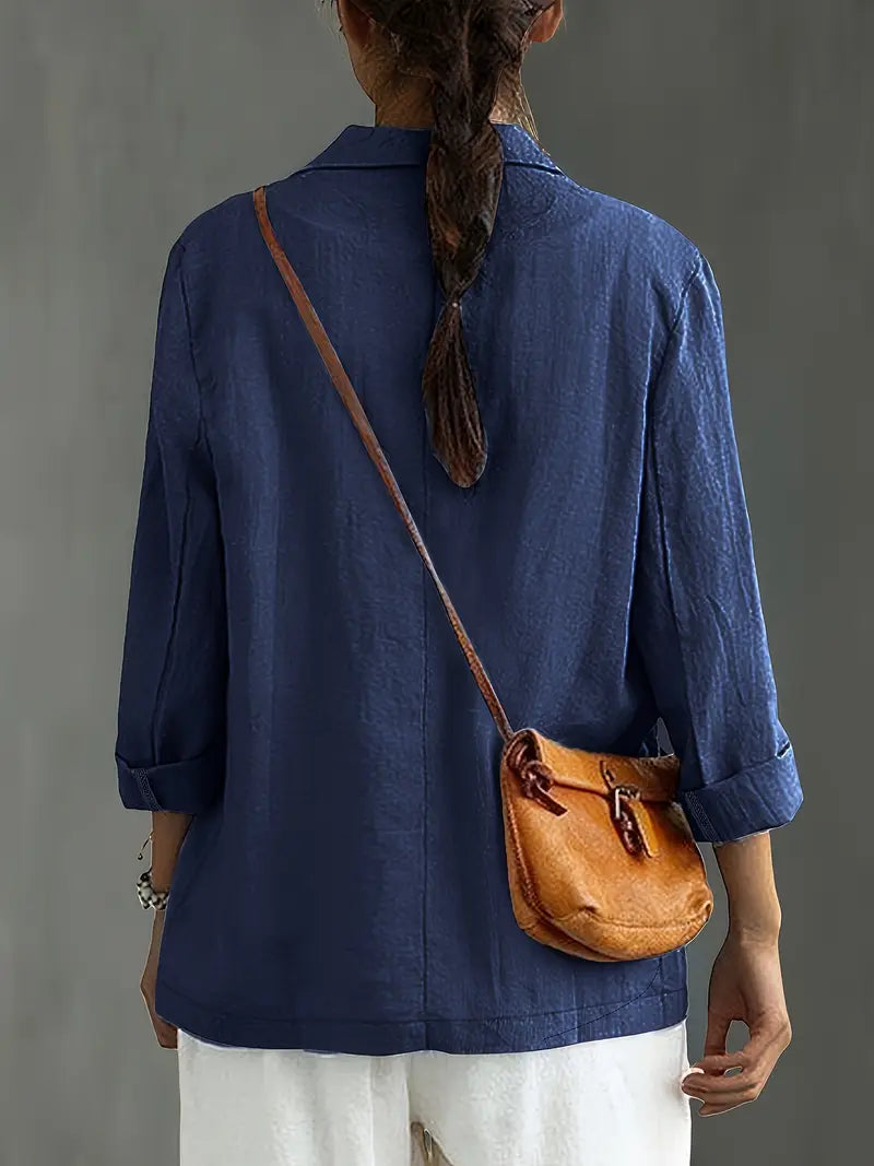 Karin™ | Elegant bomullsskjorta med ficka