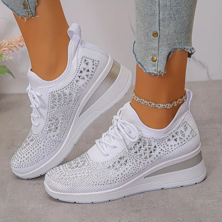 Giselle | Ortopediska sneakers med gnistrande strass