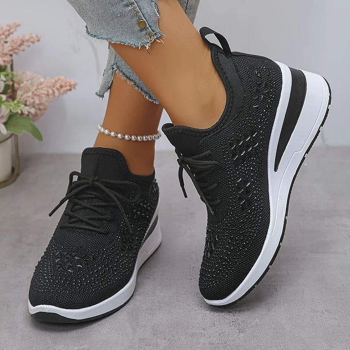 Giselle | Ortopediska sneakers med gnistrande strass