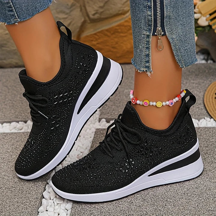 Giselle | Ortopediska sneakers med gnistrande strass