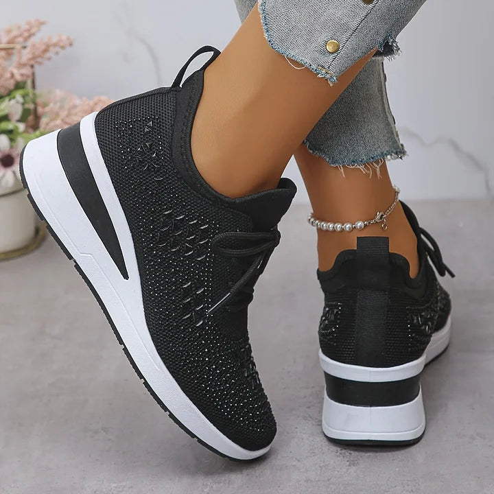 Giselle | Ortopediska sneakers med gnistrande strass