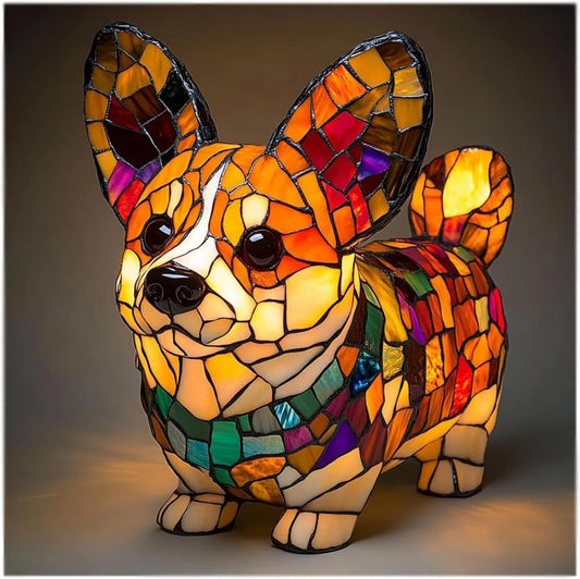 Ziggy | Magisk hundlampa i färgat glas
