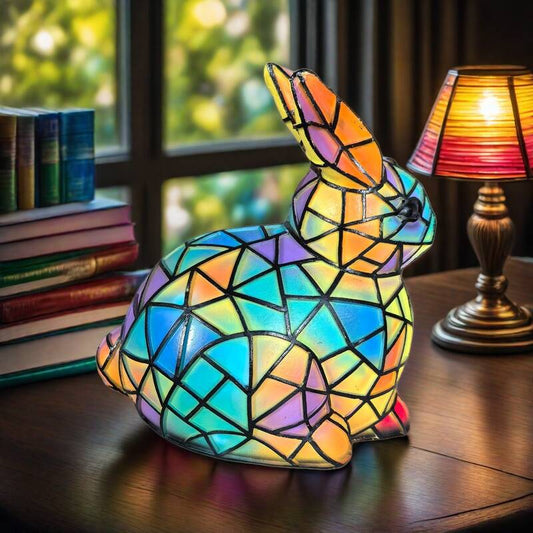Tibbe | Magisk Färgglad Glas Kaninlampa