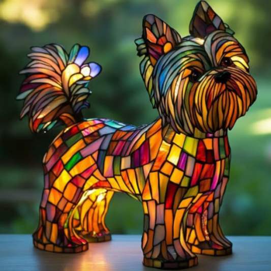 Bibi | Färgglad Magisk Glas Hundlampa