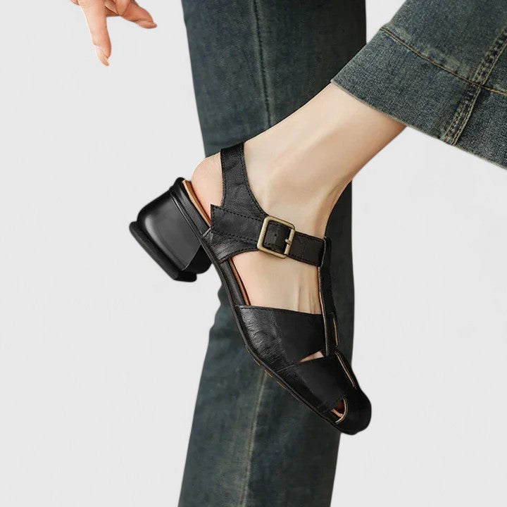 Helen™ | Eleganta lädersandaler