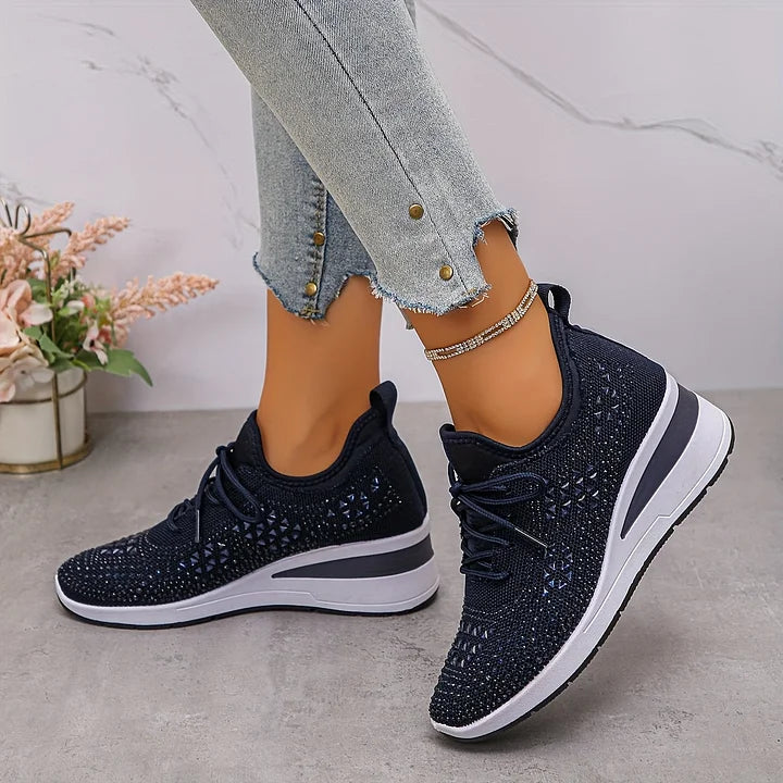 Giselle | Ortopediska sneakers med gnistrande strass