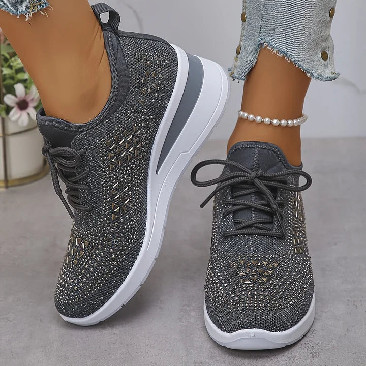 Giselle | Ortopediska sneakers med gnistrande strass