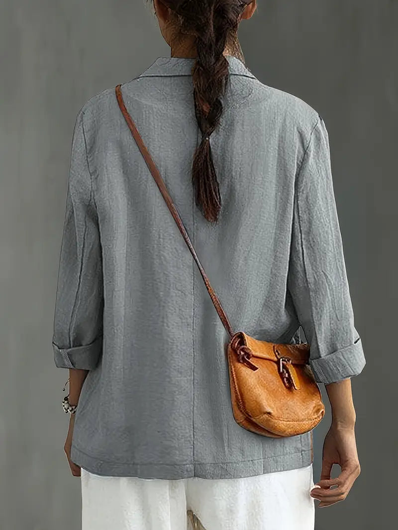 Karin™ | Elegant bomullsskjorta med ficka