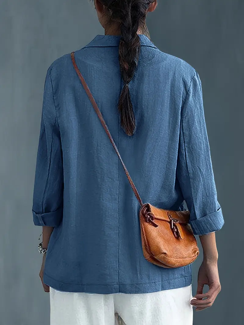 Karin™ | Elegant bomullsskjorta med ficka